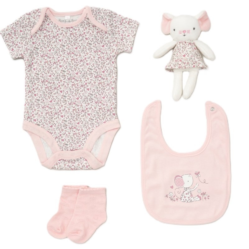 BABY GIRL 4 PIECE LUXURY BOXED GIFT SET