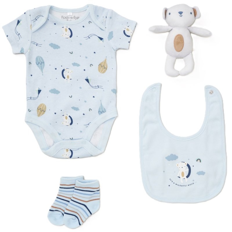BLUE 4 PIECE LUXURY BOXED GIFT SET