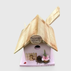 Personalised Pink Birdhouse