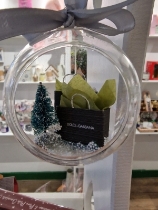 Designer Inspired, Glass Christmas Bauble