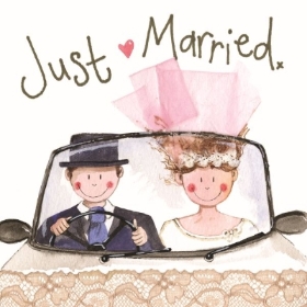 Just Married Wedding Card