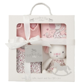 BABY GIRL 4 PIECE LUXURY BOXED GIFT SET