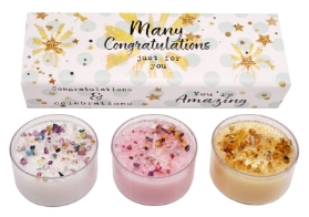 JUST BECAUSE THREE LITES – MANY CONGRATULATIONS