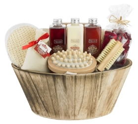 Rich Plum Wooden Bowl Pamper Hamper